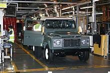 Produktion des Land Rover Defender in Solihull: Das Ende der Montagelinie.  Foto:Auto-Medienportal.Net